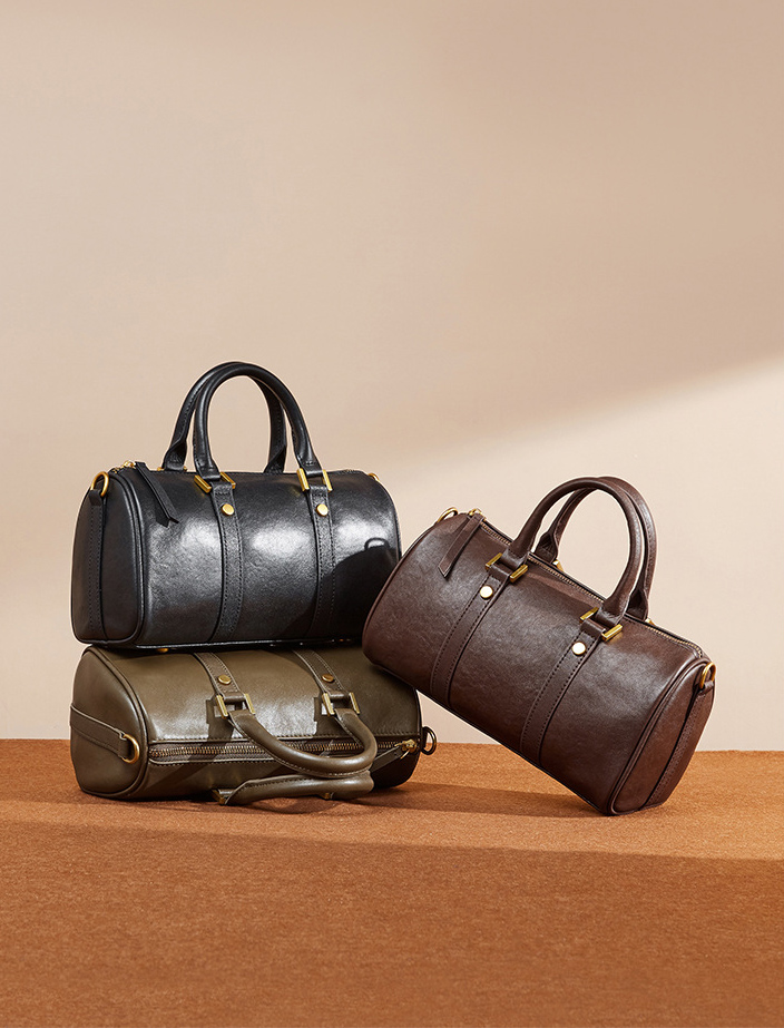 DEEPKEE original nubuck handmade full-grain genuine leather cowhide bag 真皮美拉德復古手提斜挎包 2893 號