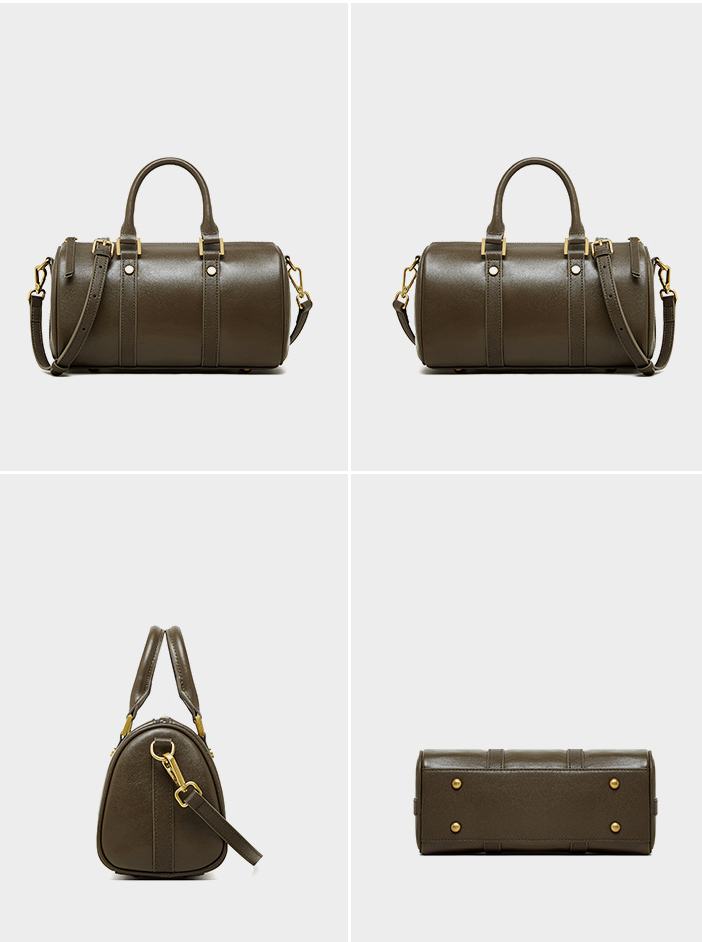 DEEPKEE original nubuck handmade full-grain genuine leather cowhide bag 真皮美拉德復古手提斜挎包 2893 號