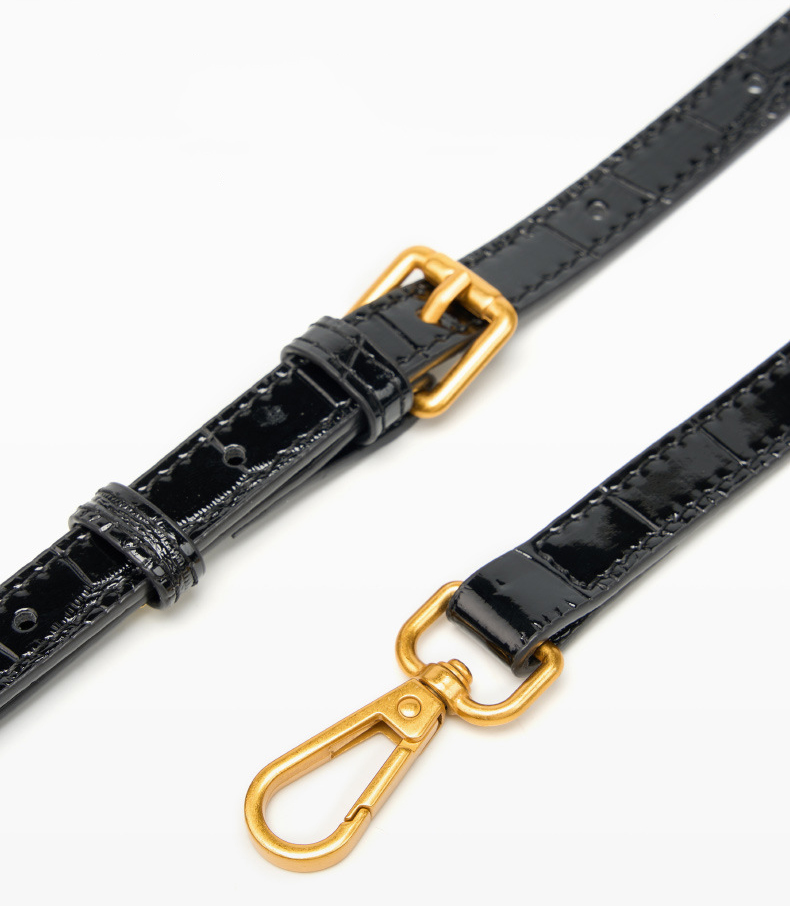 DEEPKEE original nubuck handmade full-grain genuine leather cowhide bag 鱷魚紋鎖扣小方包真皮手提斜挎包 2897 號