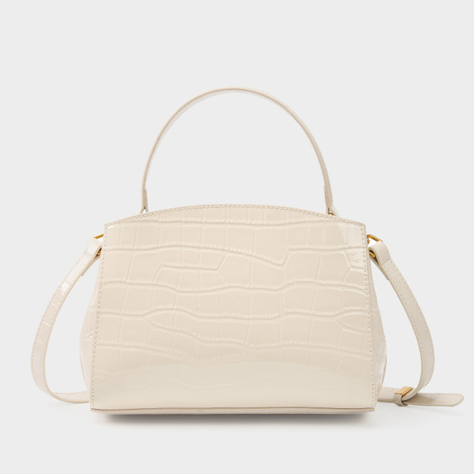 DEEPKEE original nubuck handmade full-grain genuine leather cowhide bag 鱷魚紋鎖扣小方包真皮手提斜挎包 2897 號