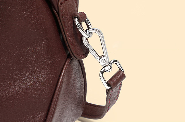 DEEPKEE original nubuck handmade full-grain genuine leather cowhide bag 高級感小眾真皮單肩波士頓枕頭包 手提斜挎包 2898 號