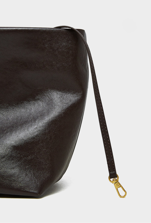 DEEPKEE original nubuck handmade full-grain genuine leather cowhide bag 牛革トートバッグ 小眾斜挎款 復古軟皮 2907 號