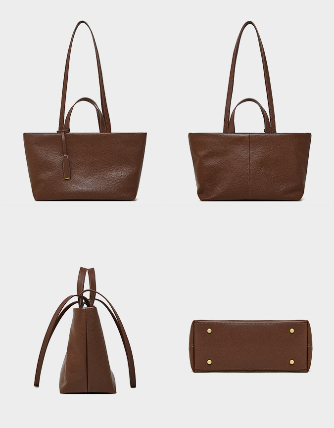 DEEPKEE original nubuck handmade full-grain genuine leather cowhide bag 牛革トートバッグ 小眾斜挎款 復古軟皮 2907 號