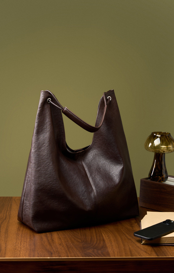 DEEPKEE original nubuck handmade full-grain genuine leather cowhide bag 植鞣頭層牛皮大容量復古托特包 2923 號