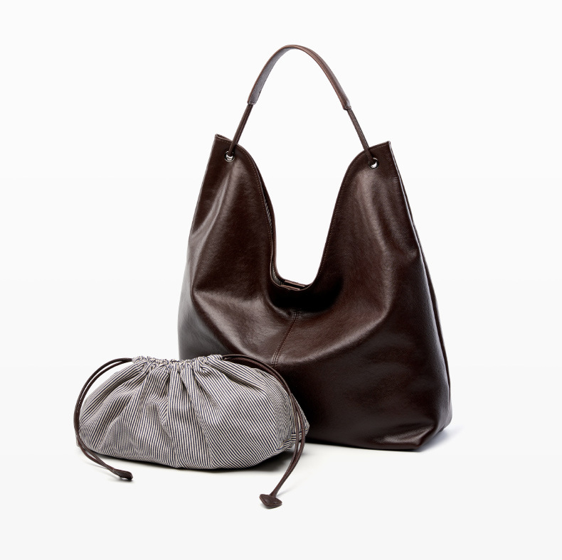 DEEPKEE original nubuck handmade full-grain genuine leather cowhide bag 植鞣頭層牛皮大容量復古托特包 2923 號