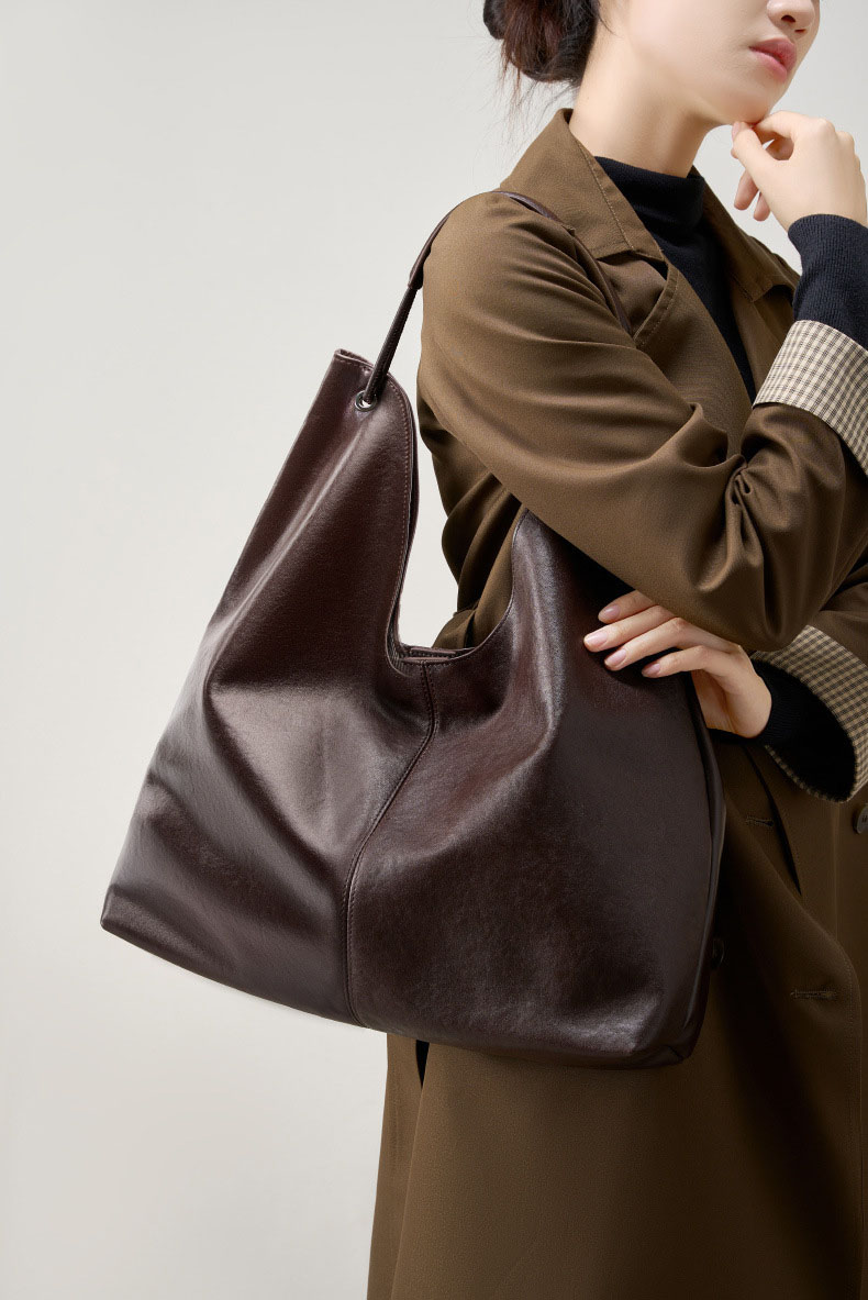 DEEPKEE original nubuck handmade full-grain genuine leather cowhide bag 植鞣頭層牛皮大容量復古托特包 2923 號