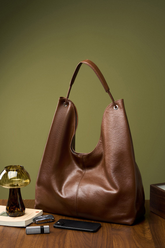 DEEPKEE original nubuck handmade full-grain genuine leather cowhide bag 植鞣頭層牛皮大容量復古托特包 2923 號