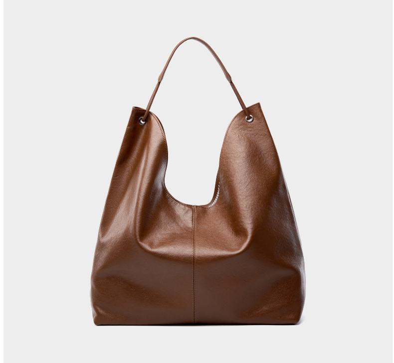 DEEPKEE original nubuck handmade full-grain genuine leather cowhide bag 植鞣頭層牛皮大容量復古托特包 2923 號