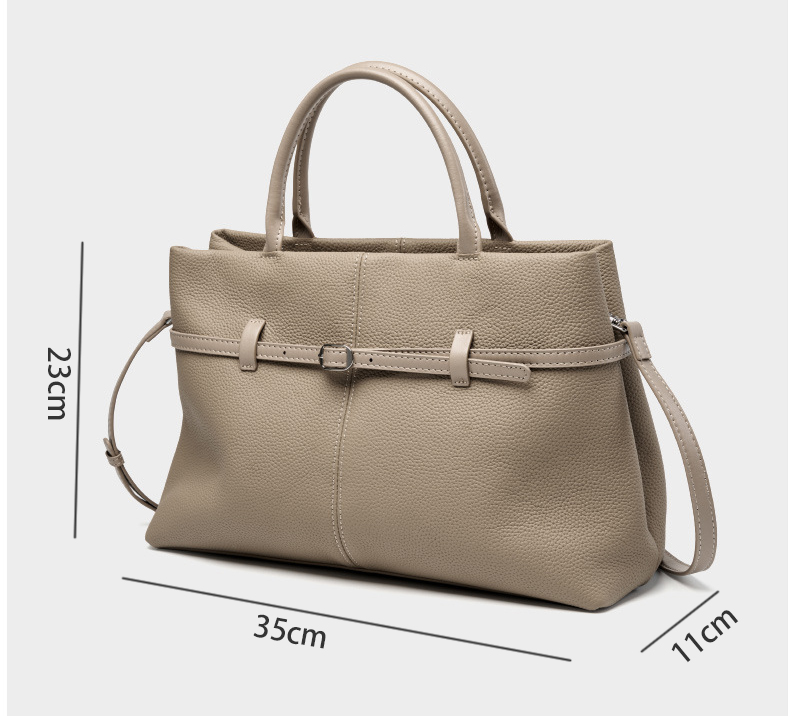 DEEPKEE original nubuck handmade full-grain genuine leather cowhide bag 大容量真皮手提包 2953 號