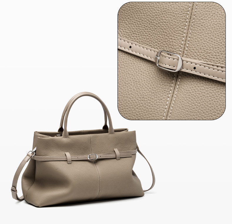 DEEPKEE original nubuck handmade full-grain genuine leather cowhide bag 大容量真皮手提包 2953 號