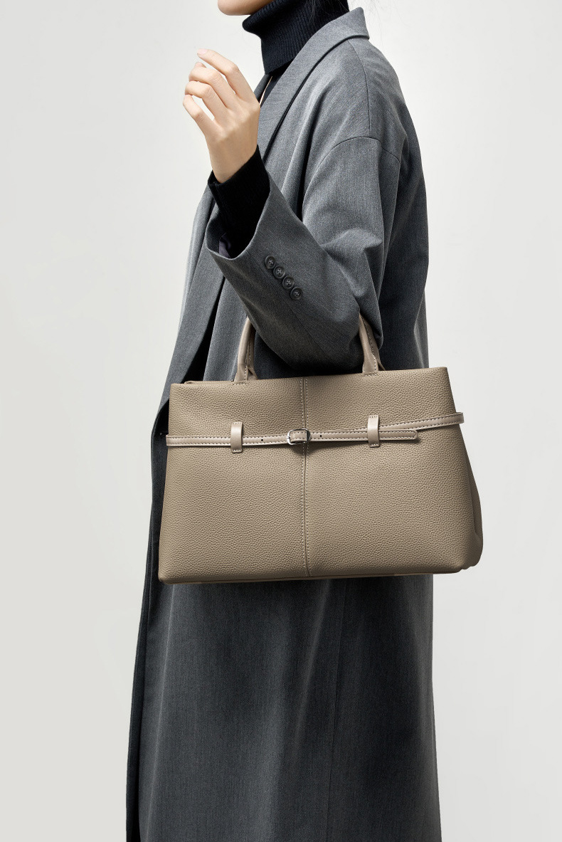 DEEPKEE original nubuck handmade full-grain genuine leather cowhide bag 大容量真皮手提包 2953 號