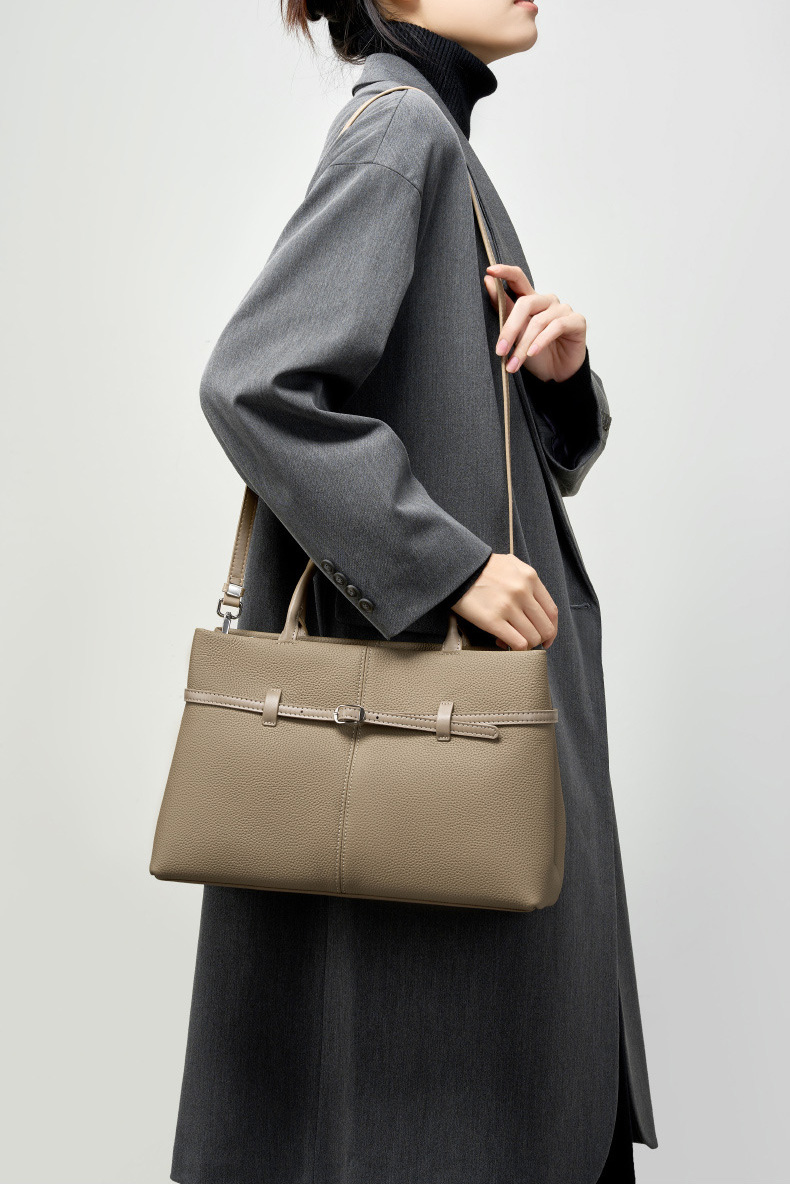 DEEPKEE original nubuck handmade full-grain genuine leather cowhide bag 大容量真皮手提包 2953 號