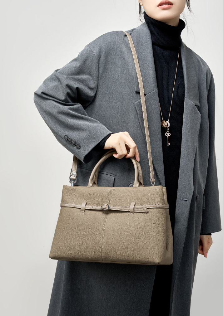 DEEPKEE original nubuck handmade full-grain genuine leather cowhide bag 大容量真皮手提包 2953 號