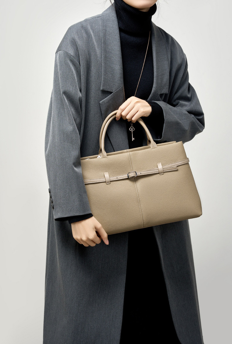 DEEPKEE original nubuck handmade full-grain genuine leather cowhide bag 大容量真皮手提包 2953 號