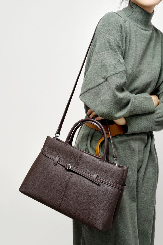 DEEPKEE original nubuck handmade full-grain genuine leather cowhide bag 大容量真皮手提包 2953 號