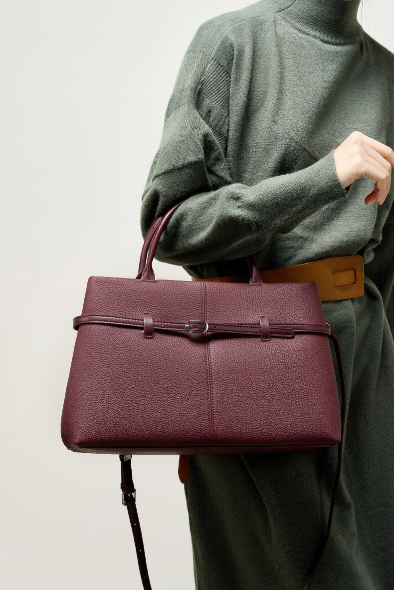 DEEPKEE original nubuck handmade full-grain genuine leather cowhide bag 大容量真皮手提包 2953 號