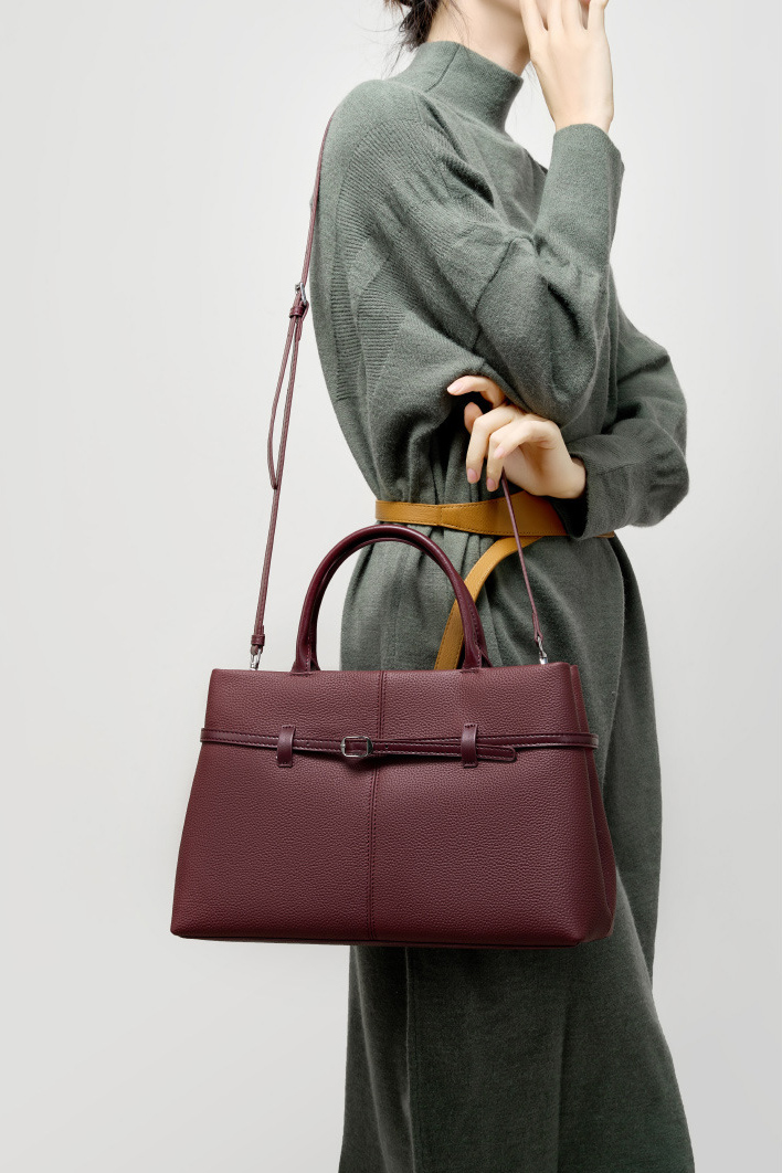 DEEPKEE original nubuck handmade full-grain genuine leather cowhide bag 大容量真皮手提包 2953 號