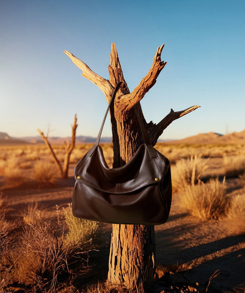 DEEPKEE original nubuck handmade full-grain genuine leather cowhide bag 真皮大包歐美風軟皮トートバッグ簡約休閒女包 2957 號