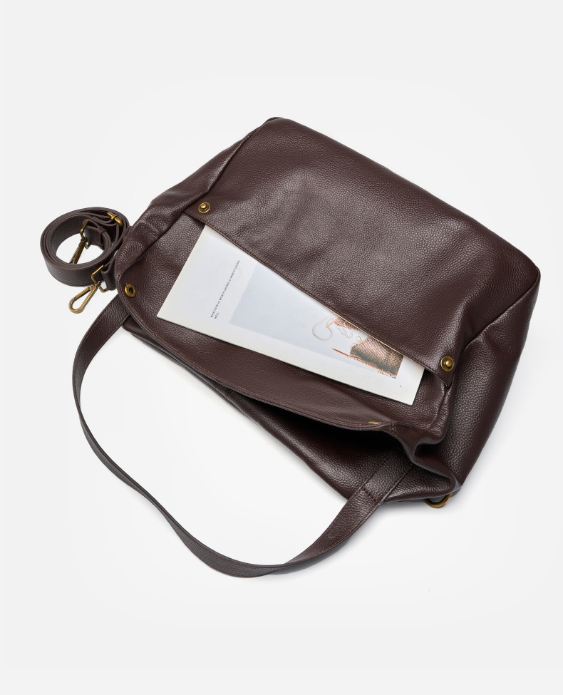 DEEPKEE original nubuck handmade full-grain genuine leather cowhide bag 真皮大包歐美風軟皮トートバッグ簡約休閒女包 2957 號