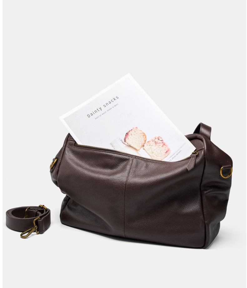 DEEPKEE original nubuck handmade full-grain genuine leather cowhide bag 真皮大包歐美風軟皮トートバッグ簡約休閒女包 2957 號