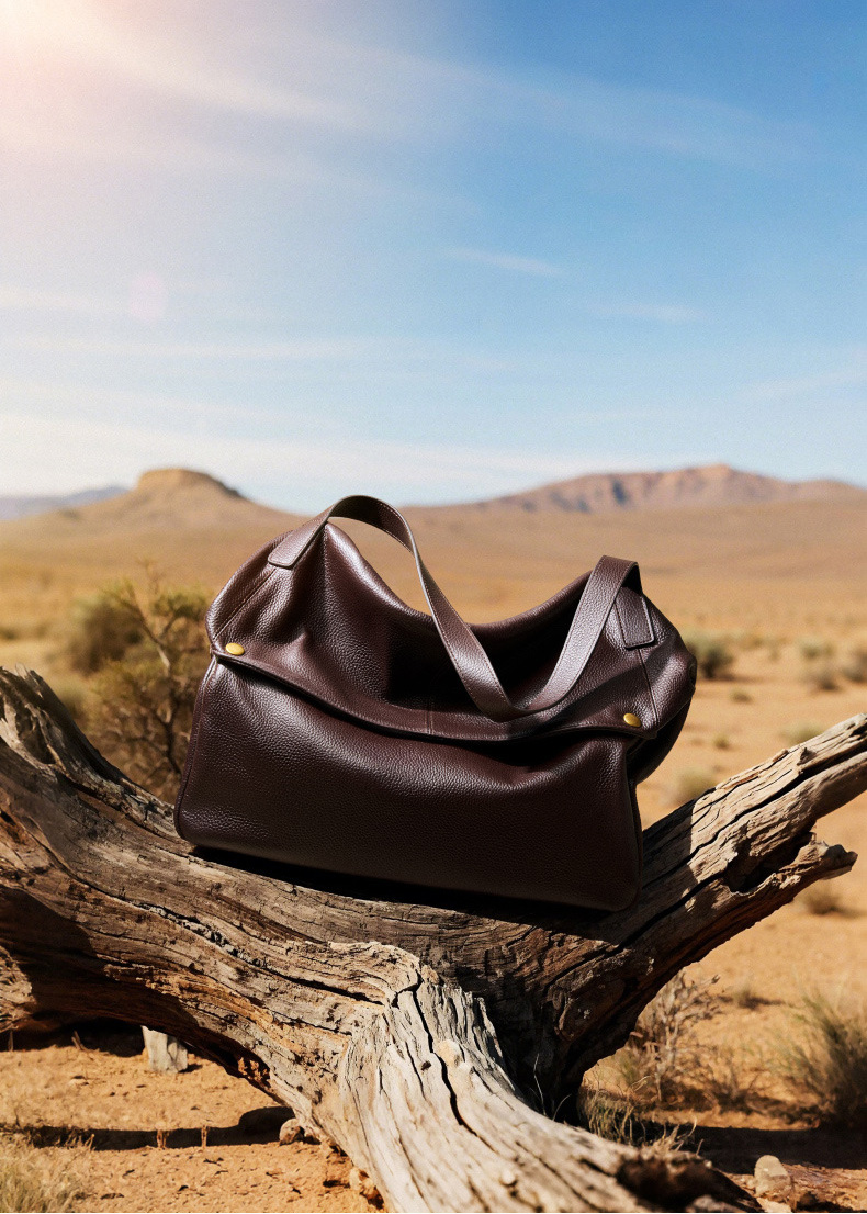 DEEPKEE original nubuck handmade full-grain genuine leather cowhide bag 真皮大包歐美風軟皮トートバッグ簡約休閒女包 2957 號