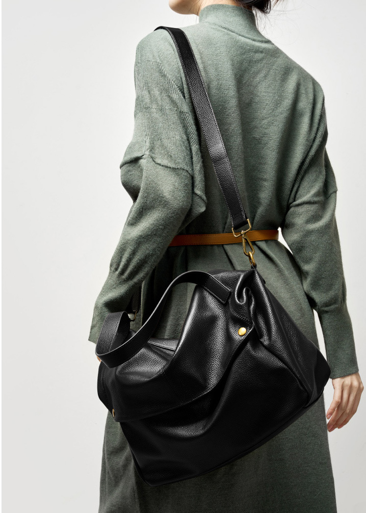 DEEPKEE original nubuck handmade full-grain genuine leather cowhide bag 真皮大包歐美風軟皮トートバッグ簡約休閒女包 2957 號