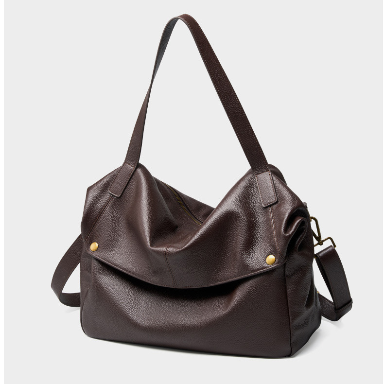 DEEPKEE original nubuck handmade full-grain genuine leather cowhide bag 真皮大包歐美風軟皮トートバッグ簡約休閒女包 2957 號