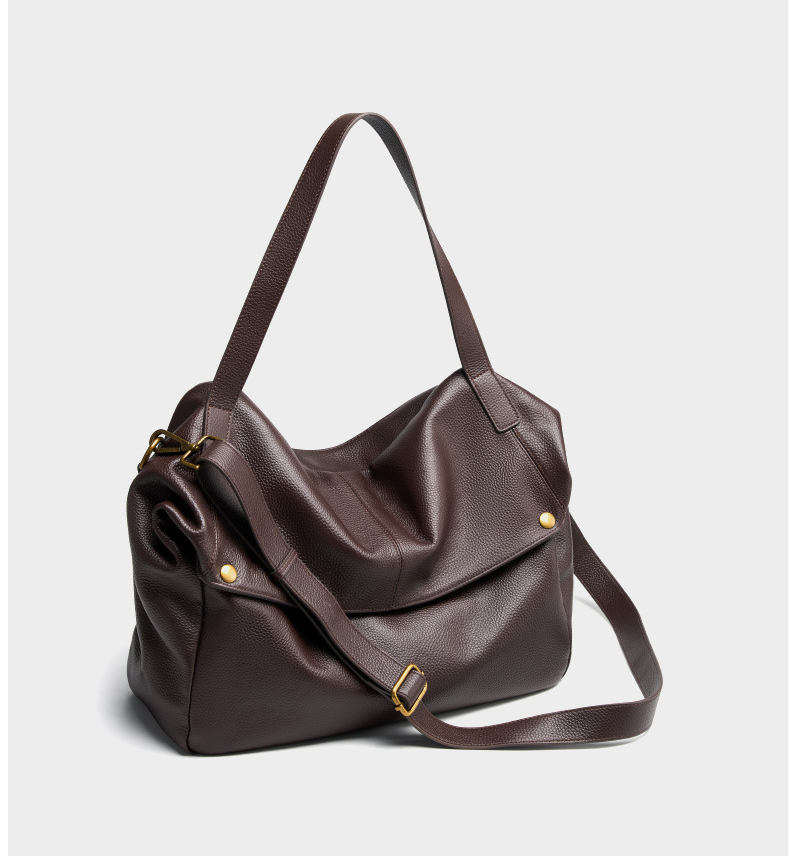 DEEPKEE original nubuck handmade full-grain genuine leather cowhide bag 真皮大包歐美風軟皮トートバッグ簡約休閒女包 2957 號
