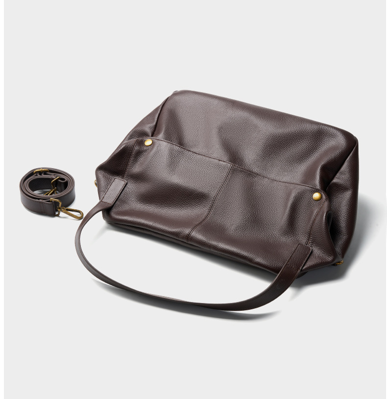 DEEPKEE original nubuck handmade full-grain genuine leather cowhide bag 真皮大包歐美風軟皮トートバッグ簡約休閒女包 2957 號