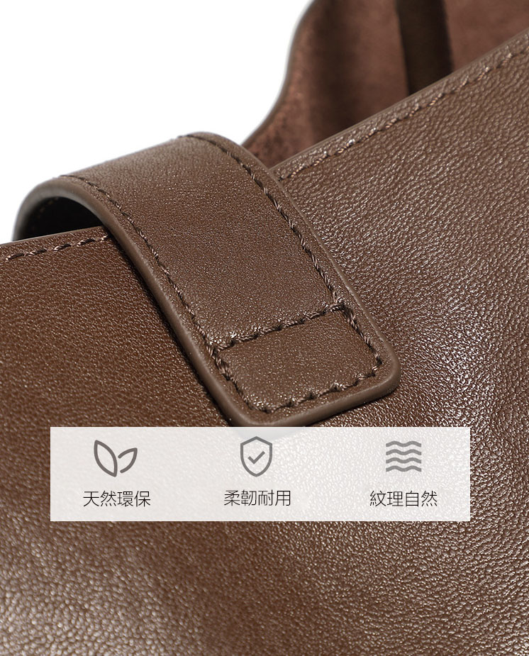 DEEPKEE original nubuck handmade full-grain genuine leather cowhide bag 頭層植鞣牛皮小眾時尚通勤手提包 女士斜挎包 2969 號