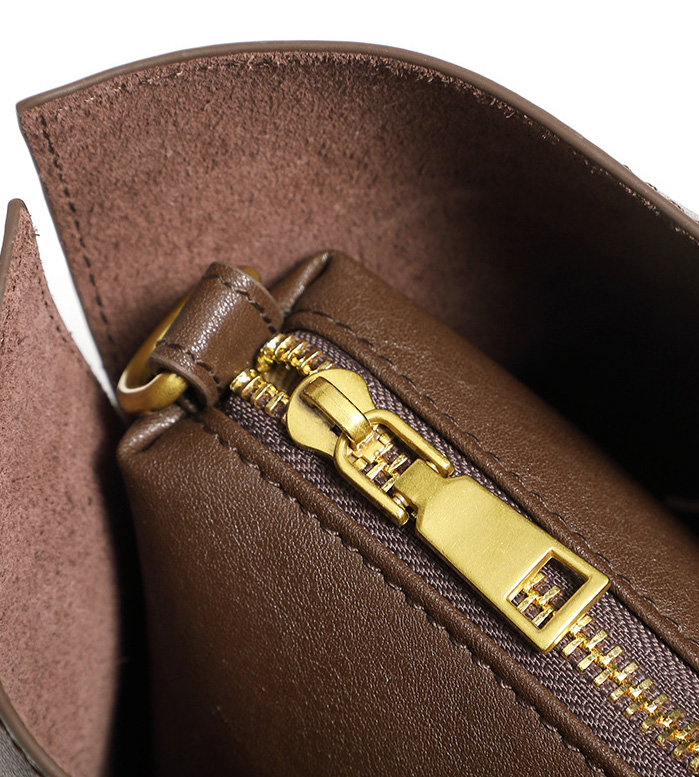 DEEPKEE original nubuck handmade full-grain genuine leather cowhide bag 頭層植鞣牛皮小眾時尚通勤手提包 女士斜挎包 2969 號