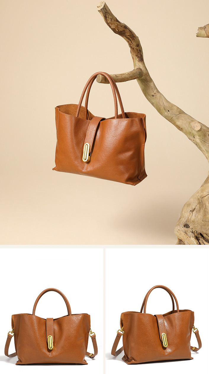 DEEPKEE original nubuck handmade full-grain genuine leather cowhide bag 頭層植鞣牛皮小眾時尚通勤手提包 女士斜挎包 2969 號