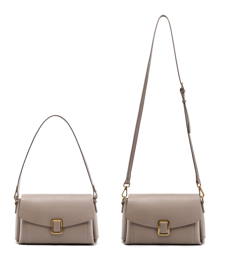 DEEPKEE original nubuck handmade full-grain genuine leather cowhide bag 美拉德手提真皮女包 小眾高級感單肩斜挎包 3037 號