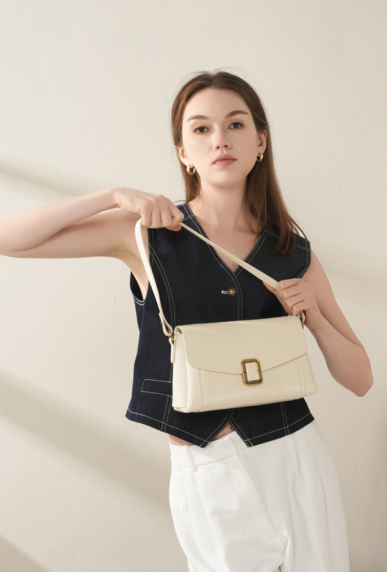 DEEPKEE original nubuck handmade full-grain genuine leather cowhide bag 美拉德手提真皮女包 小眾高級感單肩斜挎包 3037 號