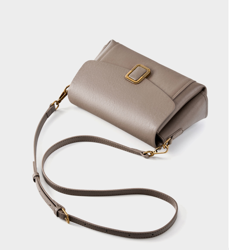 DEEPKEE original nubuck handmade full-grain genuine leather cowhide bag 美拉德手提真皮女包 小眾高級感單肩斜挎包 3037 號