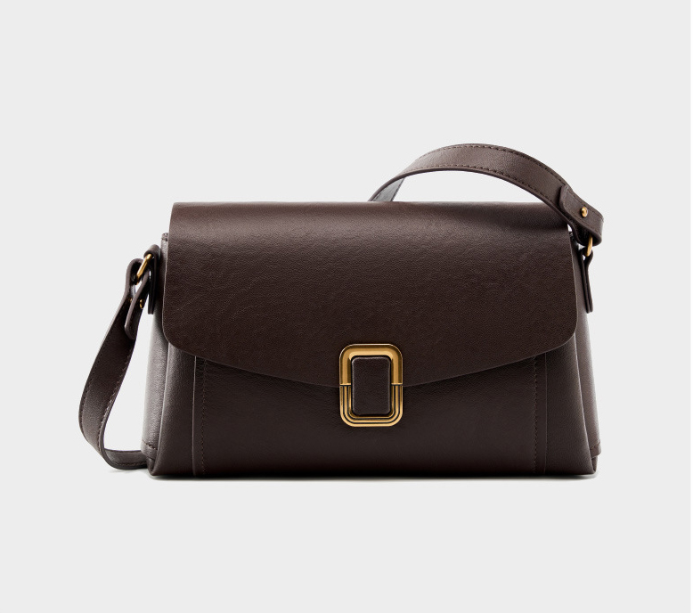 DEEPKEE original nubuck handmade full-grain genuine leather cowhide bag 美拉德手提真皮女包 小眾高級感單肩斜挎包 3037 號