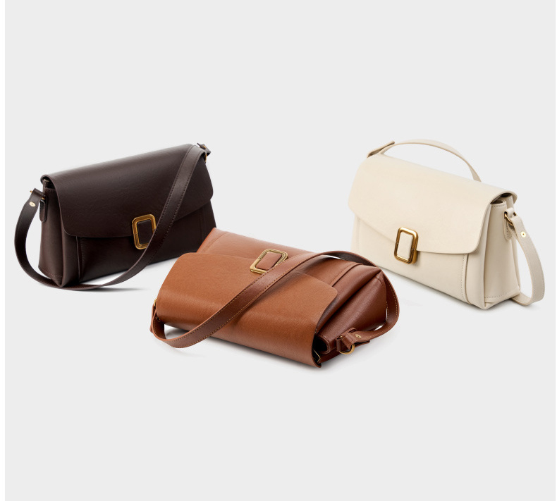 DEEPKEE original nubuck handmade full-grain genuine leather cowhide bag 美拉德手提真皮女包 小眾高級感單肩斜挎包 3037 號