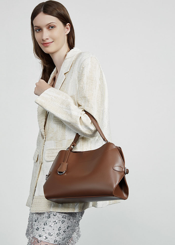 DEEPKEE original nubuck handmade full-grain genuine leather cowhide bag 真皮高級感手提包 3067 號