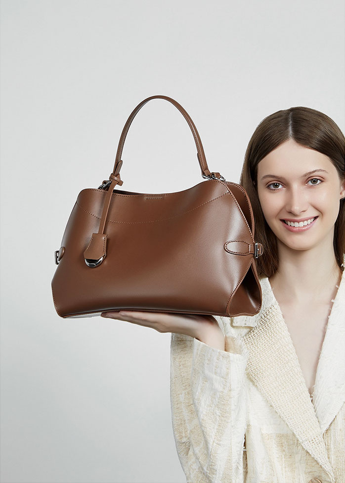 DEEPKEE original nubuck handmade full-grain genuine leather cowhide bag 真皮高級感手提包 3067 號