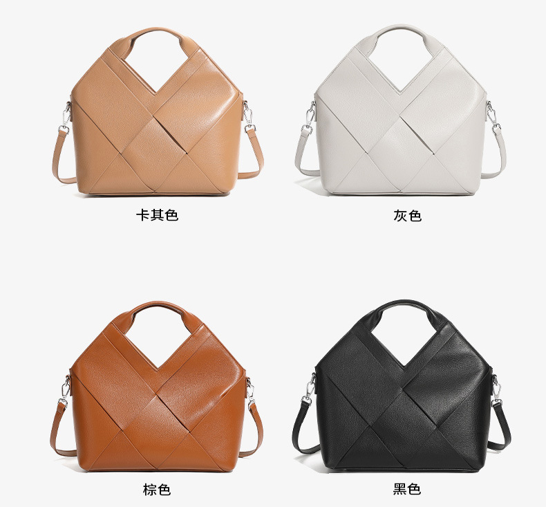 DEEPKEE original nubuck handmade full-grain genuine leather cowhide bag 頭層真皮編織包軟皮手提斜挎包 3112 號
