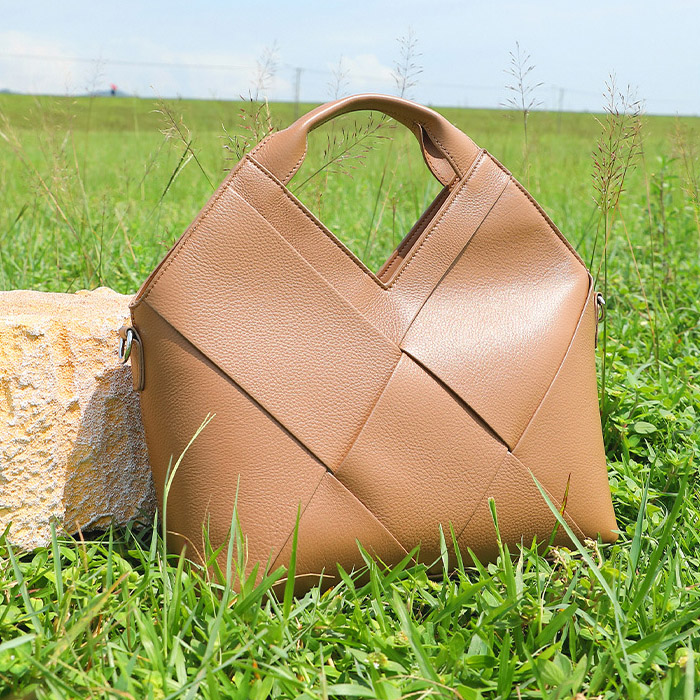 DEEPKEE original nubuck handmade full-grain genuine leather cowhide bag 頭層真皮編織包軟皮手提斜挎包 3112 號