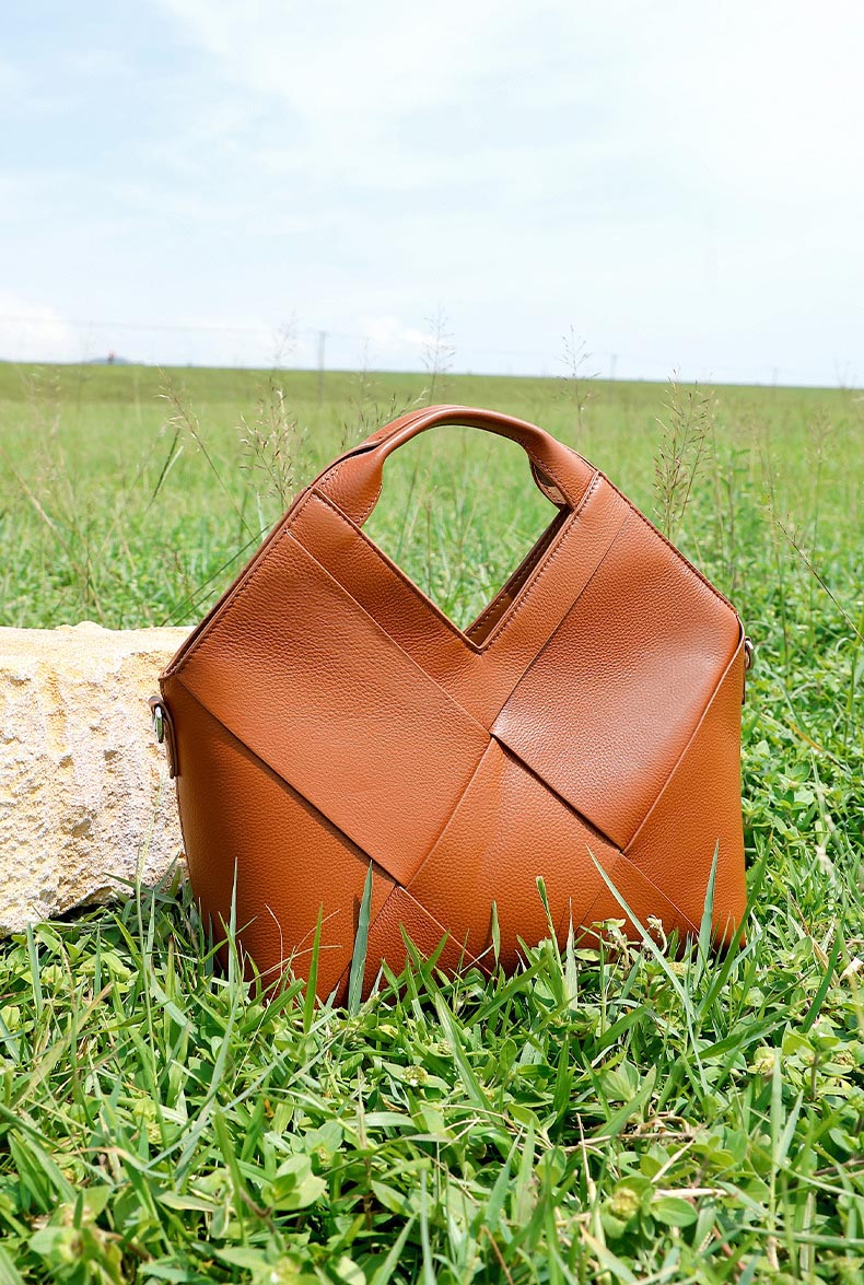 DEEPKEE original nubuck handmade full-grain genuine leather cowhide bag 頭層真皮編織包軟皮手提斜挎包 3112 號