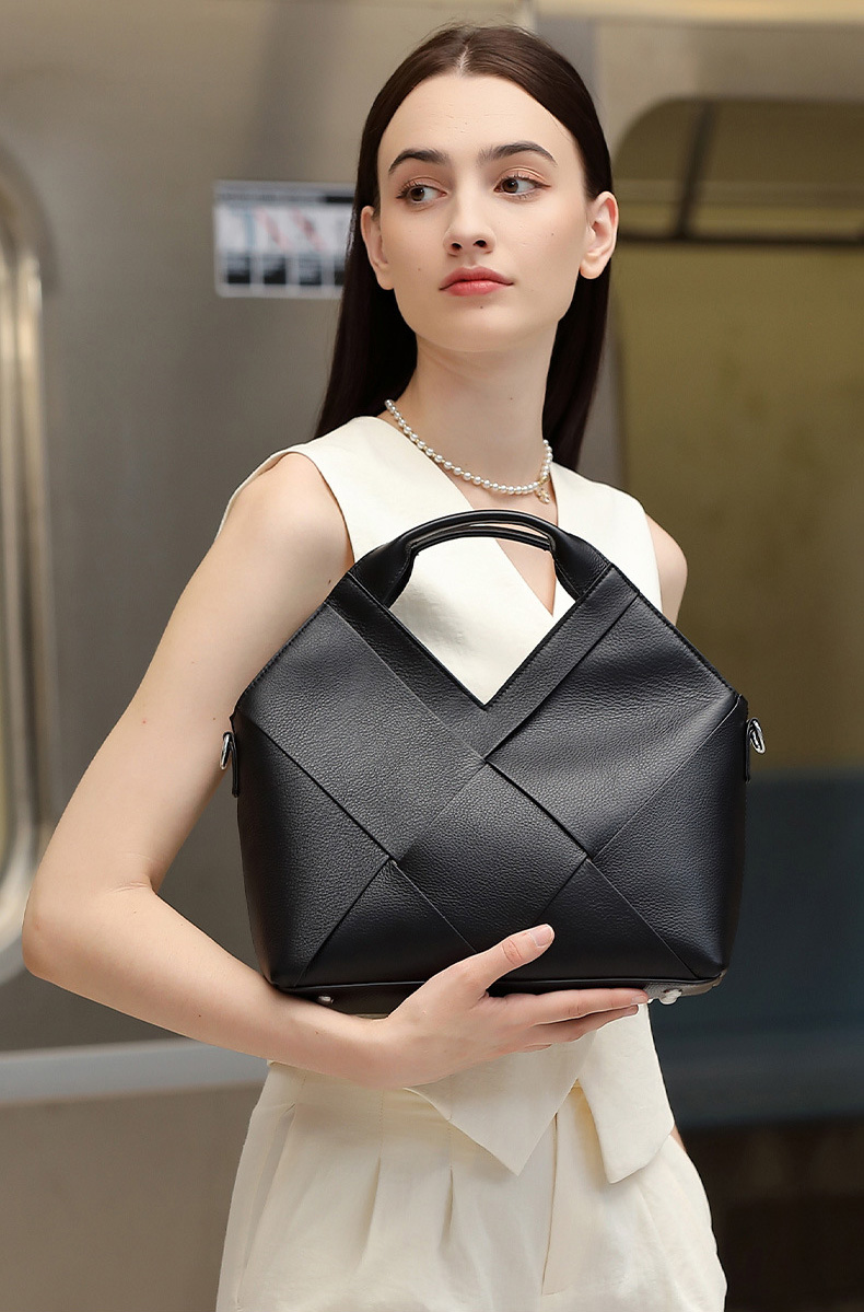 DEEPKEE original nubuck handmade full-grain genuine leather cowhide bag 頭層真皮編織包軟皮手提斜挎包 3112 號