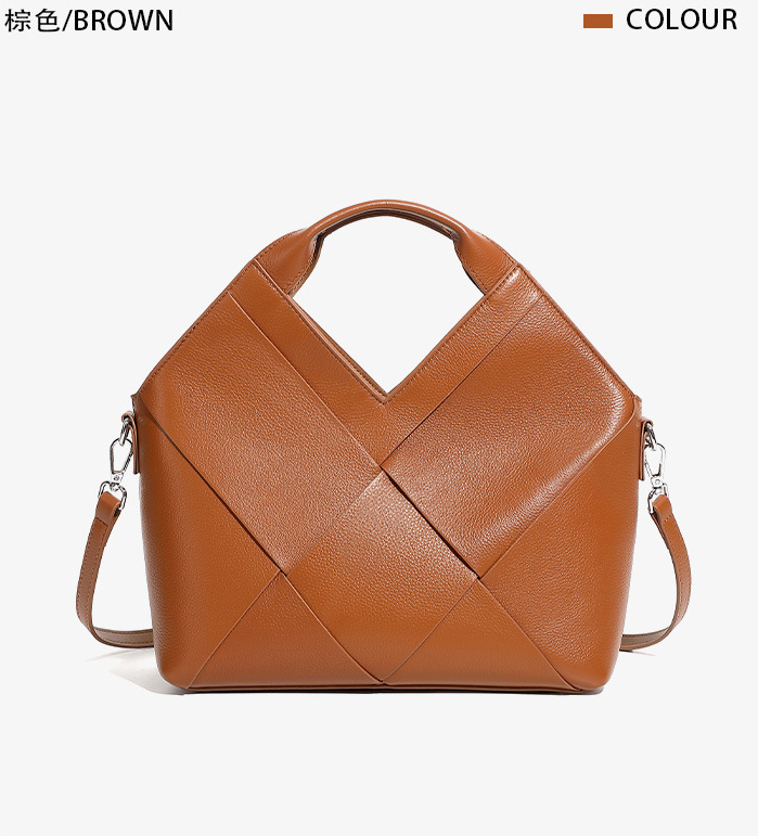 DEEPKEE original nubuck handmade full-grain genuine leather cowhide bag 頭層真皮編織包軟皮手提斜挎包 3112 號