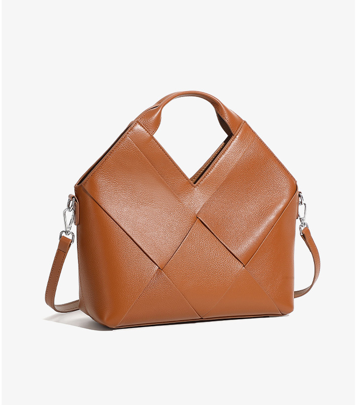 DEEPKEE original nubuck handmade full-grain genuine leather cowhide bag 頭層真皮編織包軟皮手提斜挎包 3112 號