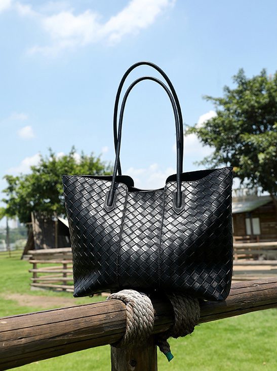 DEEPKEE original nubuck handmade full-grain genuine leather cowhide bag 真皮編織包 3152號