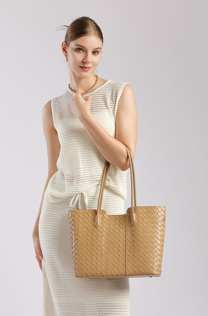 DEEPKEE original nubuck handmade full-grain genuine leather cowhide bag 真皮編織包 3152號