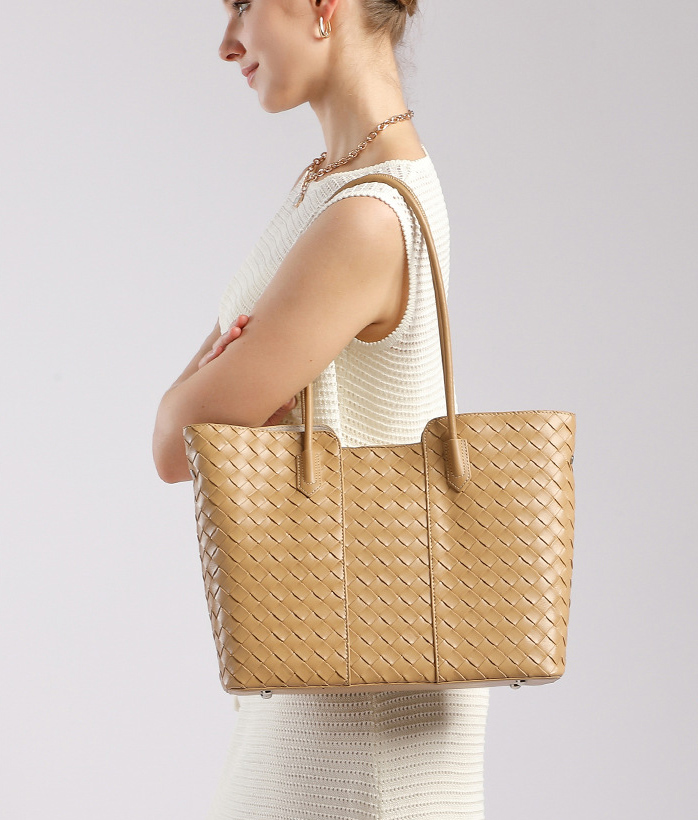 DEEPKEE original nubuck handmade full-grain genuine leather cowhide bag 真皮編織包 3152號