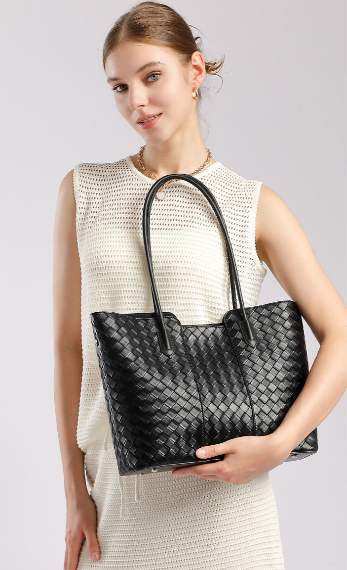 DEEPKEE original nubuck handmade full-grain genuine leather cowhide bag 真皮編織包 3152號