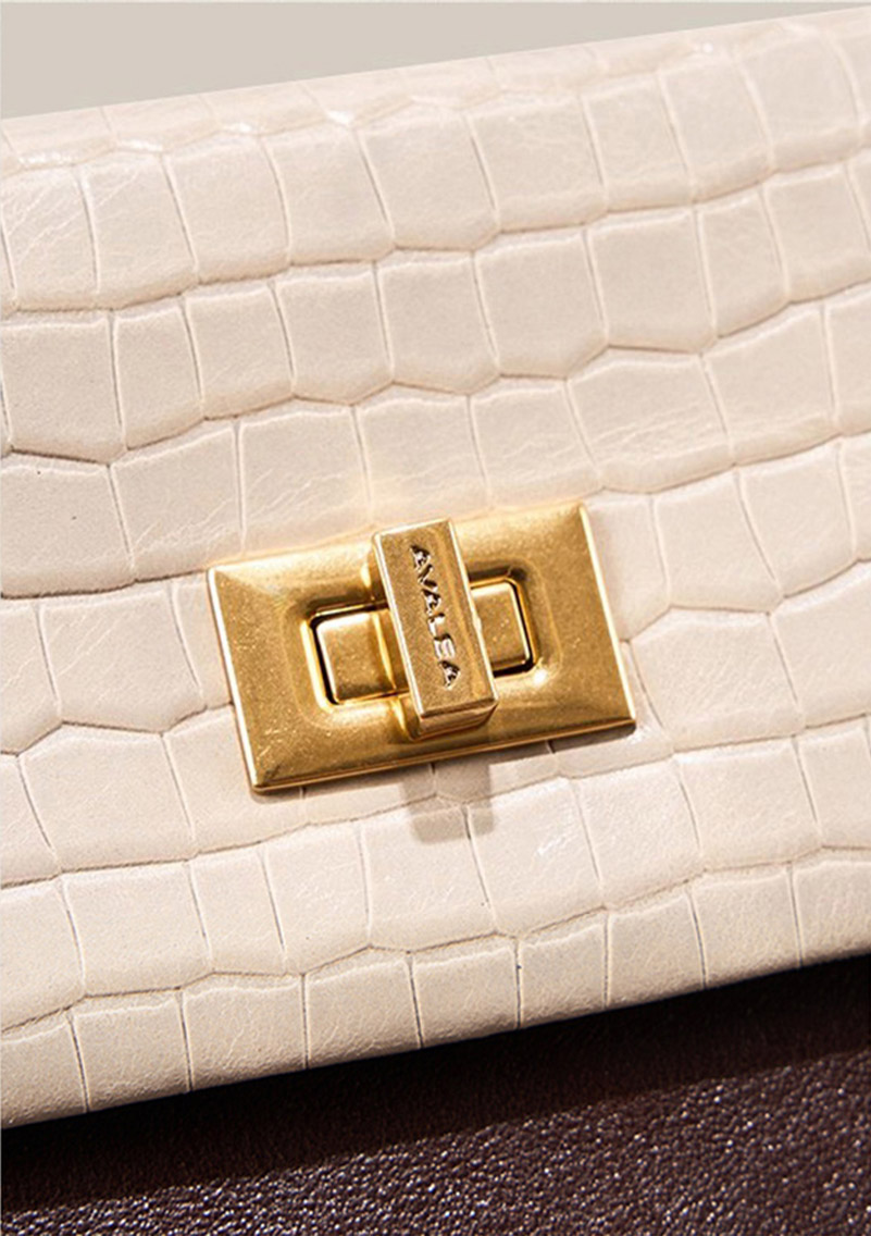 DEEPKEE original nubuck handmade full-grain genuine leather cowhide bag 頭層植鞣牛皮拼色手提包 3158 號